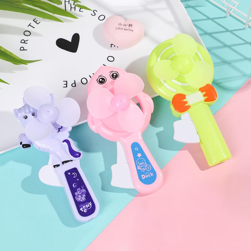 3/6/9pcs Summer Mini Hand Fan Cartoon Cute Birthday Wedding Party Favors Guest Gift Souvenir Back to School Gift Portable TMZ