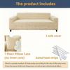 Water Repellent Thick Jacquard Solid Polar Fleece Sofa Cover for Living Room Elastic Universal 1/2/3/4 Seater Sofa Slipcover