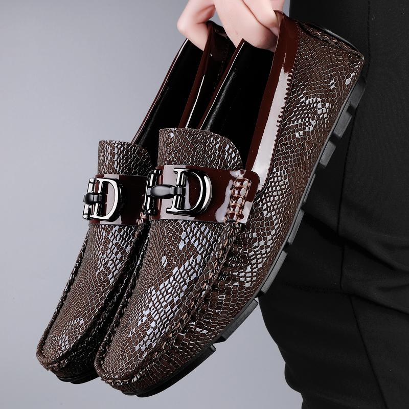 Italian Loafers Dress Shoes Men Loafers Leather Men's Business Shoes for Men Formal Mariage Wedding Shoes Trendy Flats