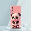Cute Animal Panda Luxury Transparent Phone Case for Samsung Galaxy A12 A02 A03S A50 A70 A40 A10 A20 A30 Cover Silicone Shell Bag