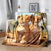 1pc, Soft and Cozy Lion Cubs Blanket - Perfect for All Seasons, Soft Flannel Throw Blanket - Versatile & Cozy for Bedroom, Living Room, Trav