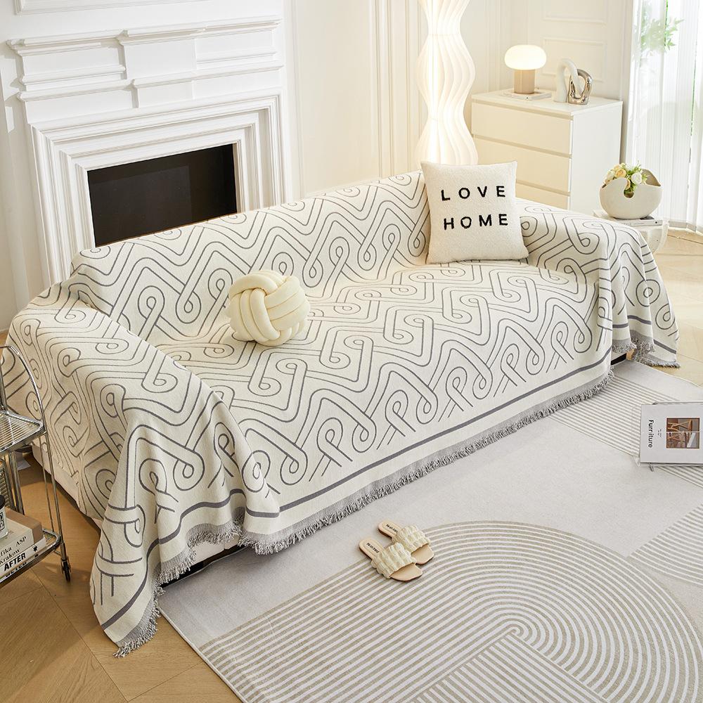 Four Seasons Universal Light Luxury Chenille Sofa Towel Cover Cloth Modern Sofa Cover Cover All-Inclusive Universal Dust Cover Cloth