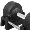 Adjustable dumbbell 23.5 kg With adjustable CO 1.5 kg black premium dumbbell