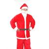 Polyester Adults For Men White and Red Belt Cosplay Suits Christmas Clothes Santa Claus Costume Hat