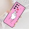 Kpop Finger Heart Phone Case For Samsung Galaxy S25 S23 S30 S8 S21 S20 FE S24 S22 Note 10 20 Plus lite Ultra