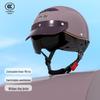 GB 3C Certified Electric Vehicle Helmet for Men & Women: Winter, Rainproof, Fogproof, Warm with Push-Type Lens