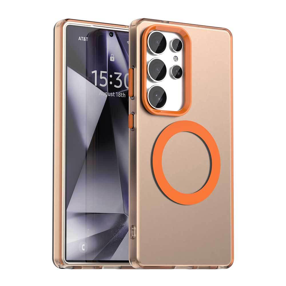 Frosted Magnetic Phone Case for Samsung S26 Ultra - Compatible with S24/S23, Skin-like Design, New Model A57.