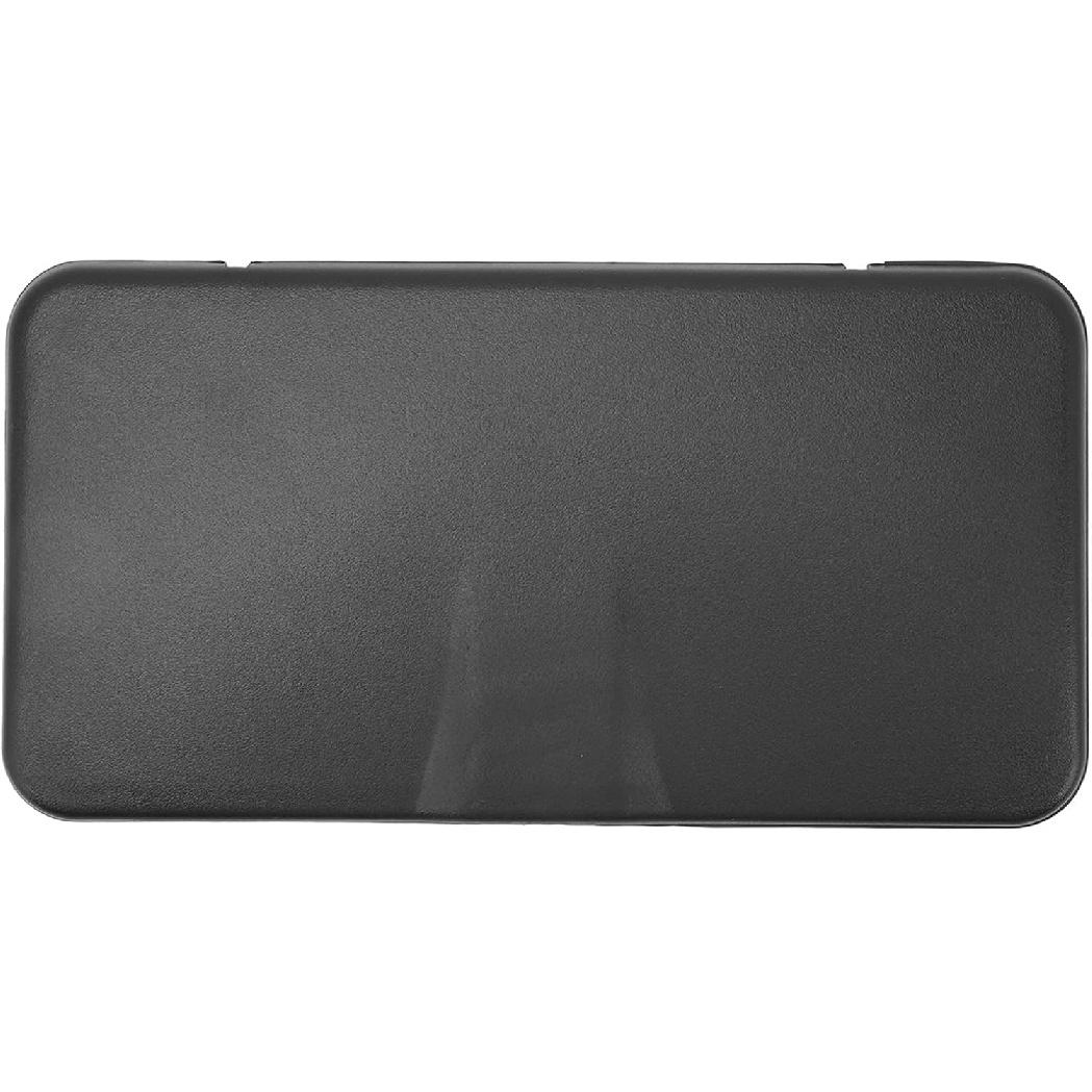 EVGATSAUTO Sun Visor Vanity Mirror Cover for C6, ABS Material, Black, Driver or Passenger Side Replacement