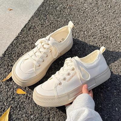 Canvas Shoes Women's New Spring and Autumn Niche Shoes Original Casual Board Shoes Versatile Version of White Shoes