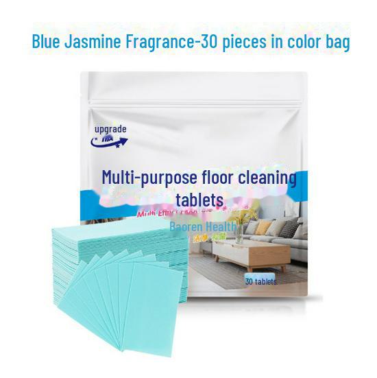 

Многофункциональные таблетки для чистки полов, предназначенные для дезинфекции и вощения, идеально подходят для плитки и деревянных полов. 30 pieces жасмин/синий