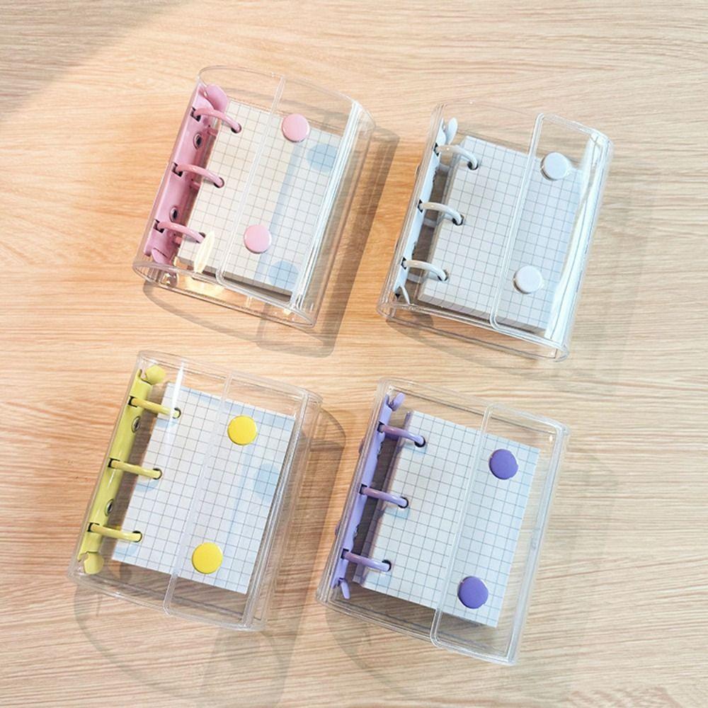 3-hole Loose leaf notebook PVC Mini binder Portable A8 binder  Students