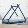 Lit tipi enfant TAHUKA 120 x 200 bleu marine