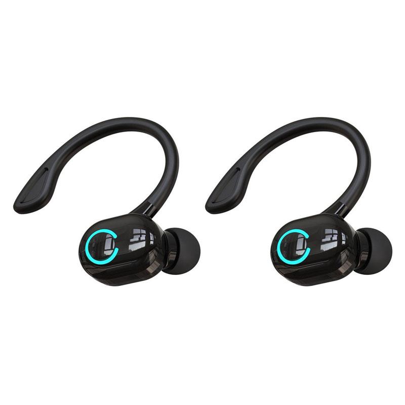 S10 Wireless Business Headphone Ear Hook Bluetooth 5.2 Headset with Mic HIFI Stereo Voice Control Earphones Waterproof Noise Reduction