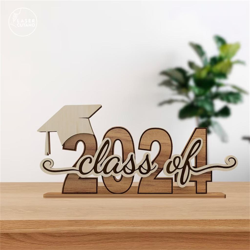 Graduation Personalized Christmas Ornaments 2024, Graduation Wooden Ornaments,Graduation Class Of 2024 Christmas Decorations