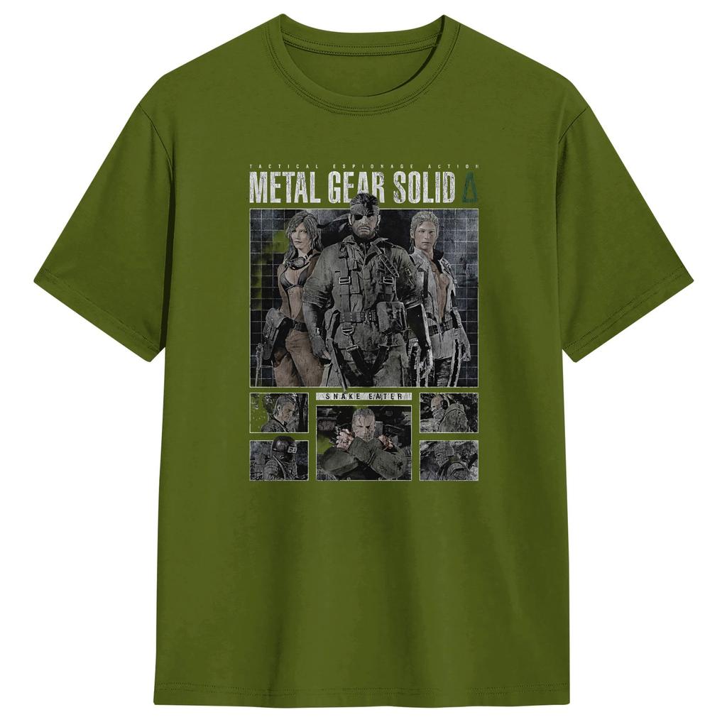 Metal Gear Solid Spel MGS Spel Unisex T-shirts Humor T-shirts Kortärmad Rundhalsad T-shirts Ren Bomull Större Storlekar Toppar