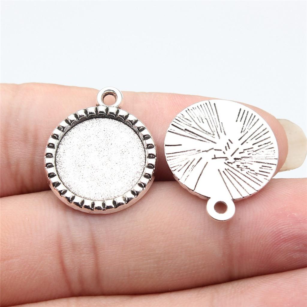 Accessories Parts Fit Round 16Mm Glass Cabochon Base Setting Tray Minimalist Jewelry Components QA017