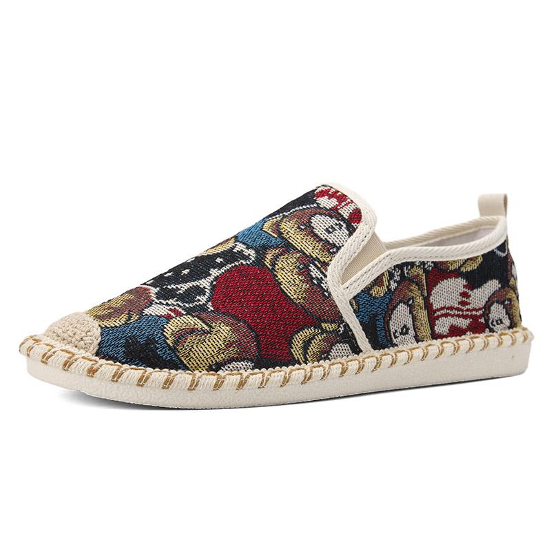 

Новые повседневные кроссовки для мужчин, дышащая обувь для рыбалки, мужские эспадрильи, парусиновые мокасины, летние туфли без застежек, прогулочные мокасины для мужчин 44 синий