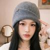 Stretchy Beanie Hats Warm Pullover Hat Kawaii Knitted Hat  Winter Autumn