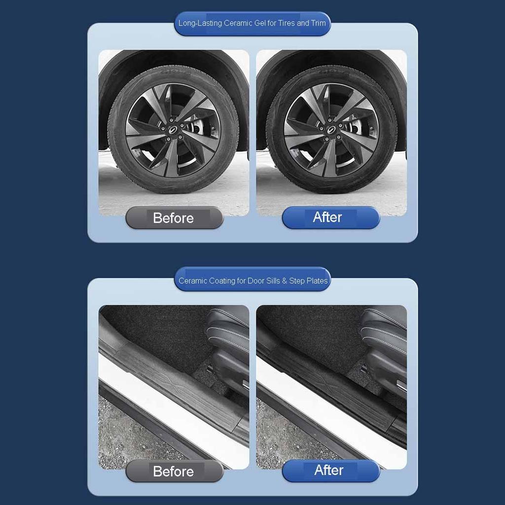 Plastový obnovovač a keramický povlak Čistič prachu na palubní desku a vnitřní obložení automobilu, Leštidlo a ochrana proti prachu pro vinyl, gumu