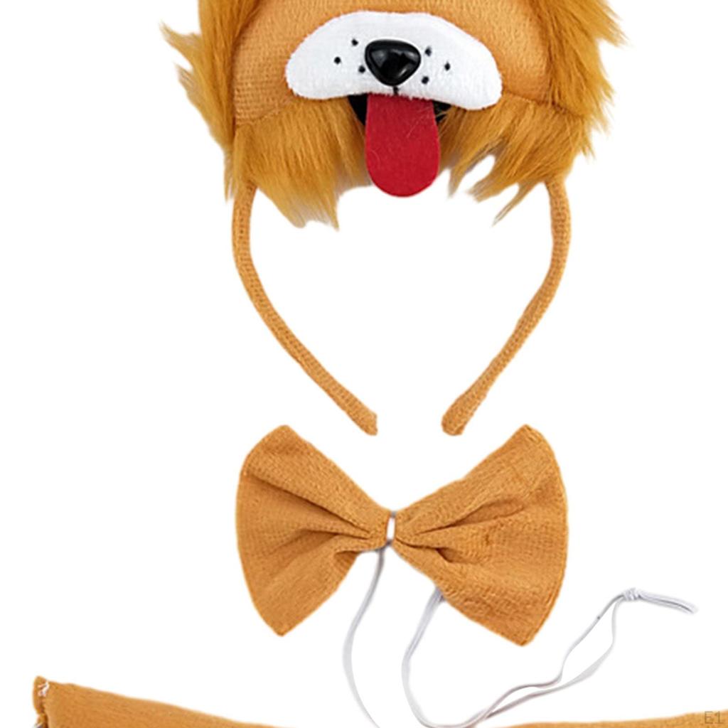 Halloween Kids Animal Costume Set Cosplay Party Accessories Hair Hoop Ears Headband