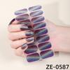 1SET Flash Cat's Eye Nail Oil Film Nail Art Sticker European and American Scallion Powder Nail Sticker Nail Art Sticker