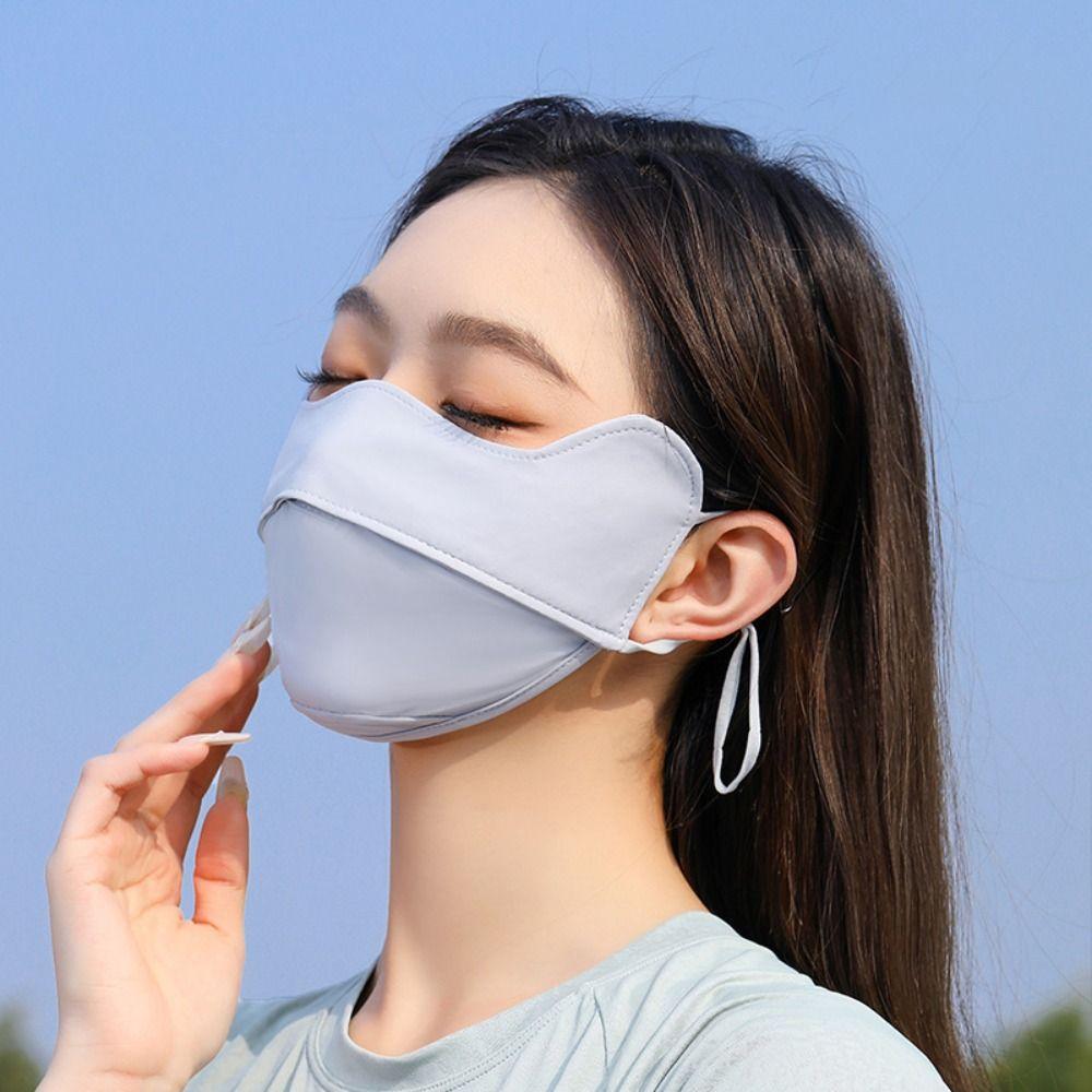 Сонцезахисний крем для обличчя Шарф Покривало для обличчя Маска для обличчя Маска для обличчя Джині Еластична шовкова маска з льоду Спорт