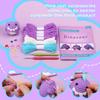 Fenrry Purple Dinosaur Knitted Material Bag with Sewing Needles Hand Made Woven Crochet Hook Yarn Diy Crochet for Beginners