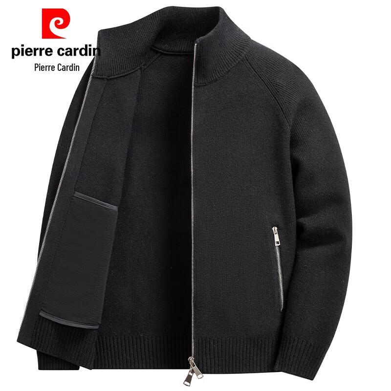 Pánský kašmírový pletený kardigan se stojáčkem Pierre Cardin