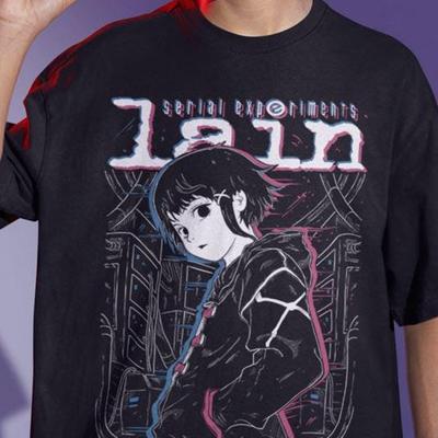 Serial Experiments Lain T-Shirt, Science Fiction Anime Graphic Tee Men & Women, Anime Shirt, Anime Gift, Cyberpunk