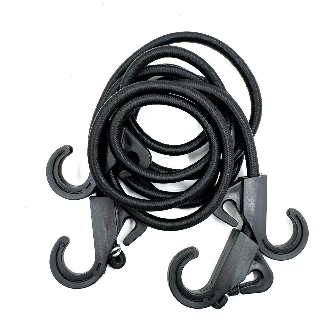 

8mm Elastic Bungee Cord with Hooks for Camping, Tent, Clothesline, Luggage, and Outdoor Use