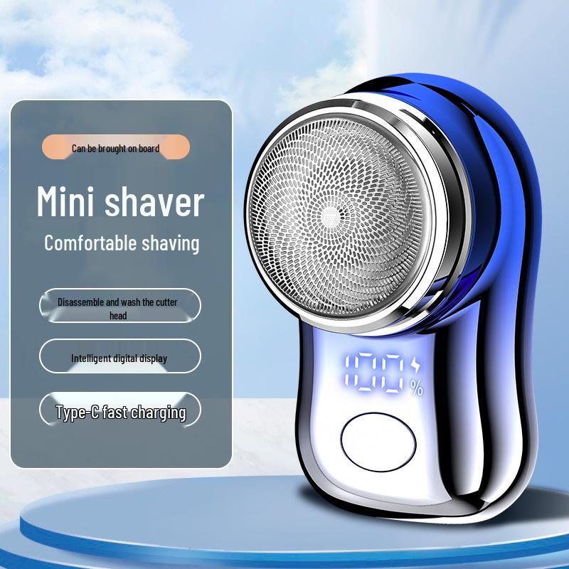 Feihong FH063 Digital Display Portable Electric Shaver for Men - Washable Razor for Beard.