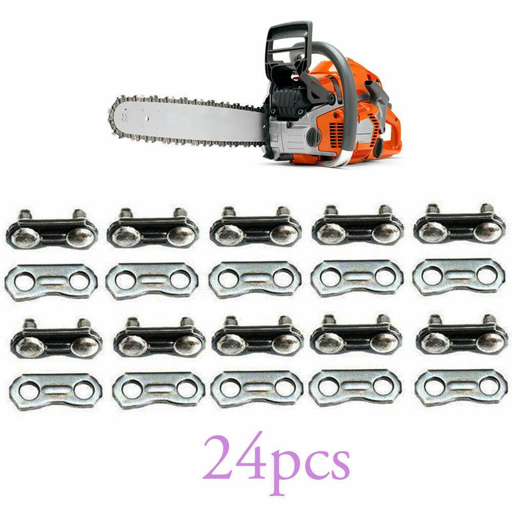 24pcs 3/8\" Chainsaw Chain Link For Oregon Type #72 Repair Preset Straps 050-058 Chains For Woodworking Chainsaw Parts