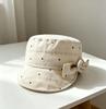 New removable bow polka dot flat top equestrian hat girl heart cap summer thin newsboy hat