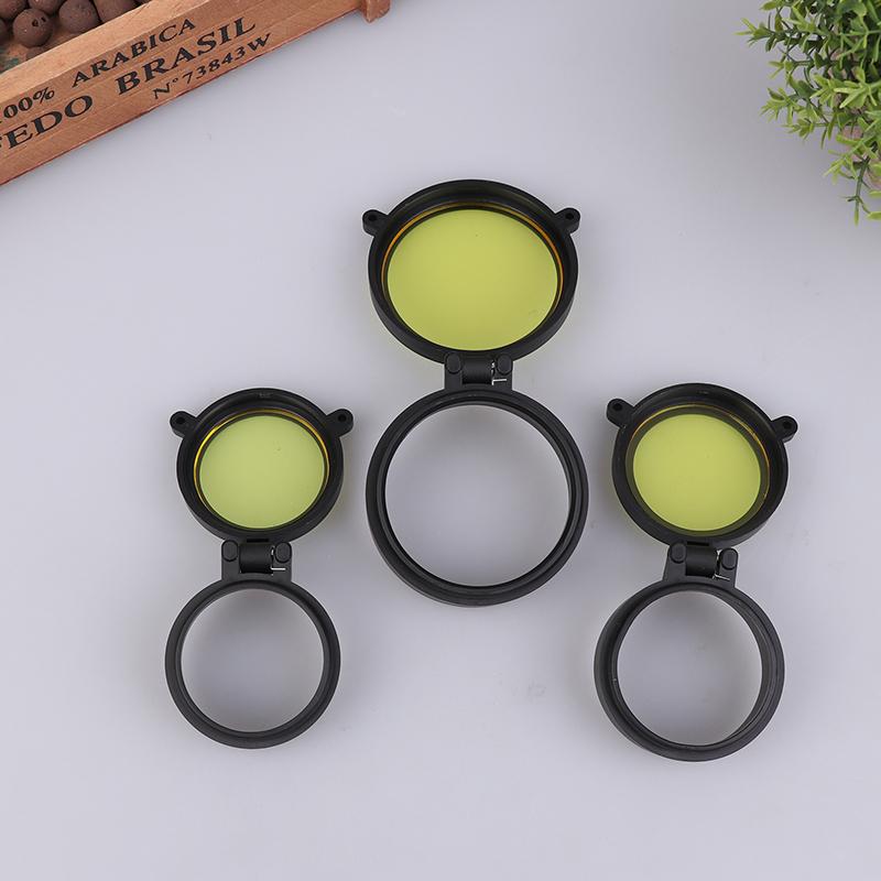 Rifle Scope Lens Cover Spring Up Quick Flip Openning Lens Dustproof Cover Telescope Cap For 36-64Mm Caliber Hunting Riflescopes