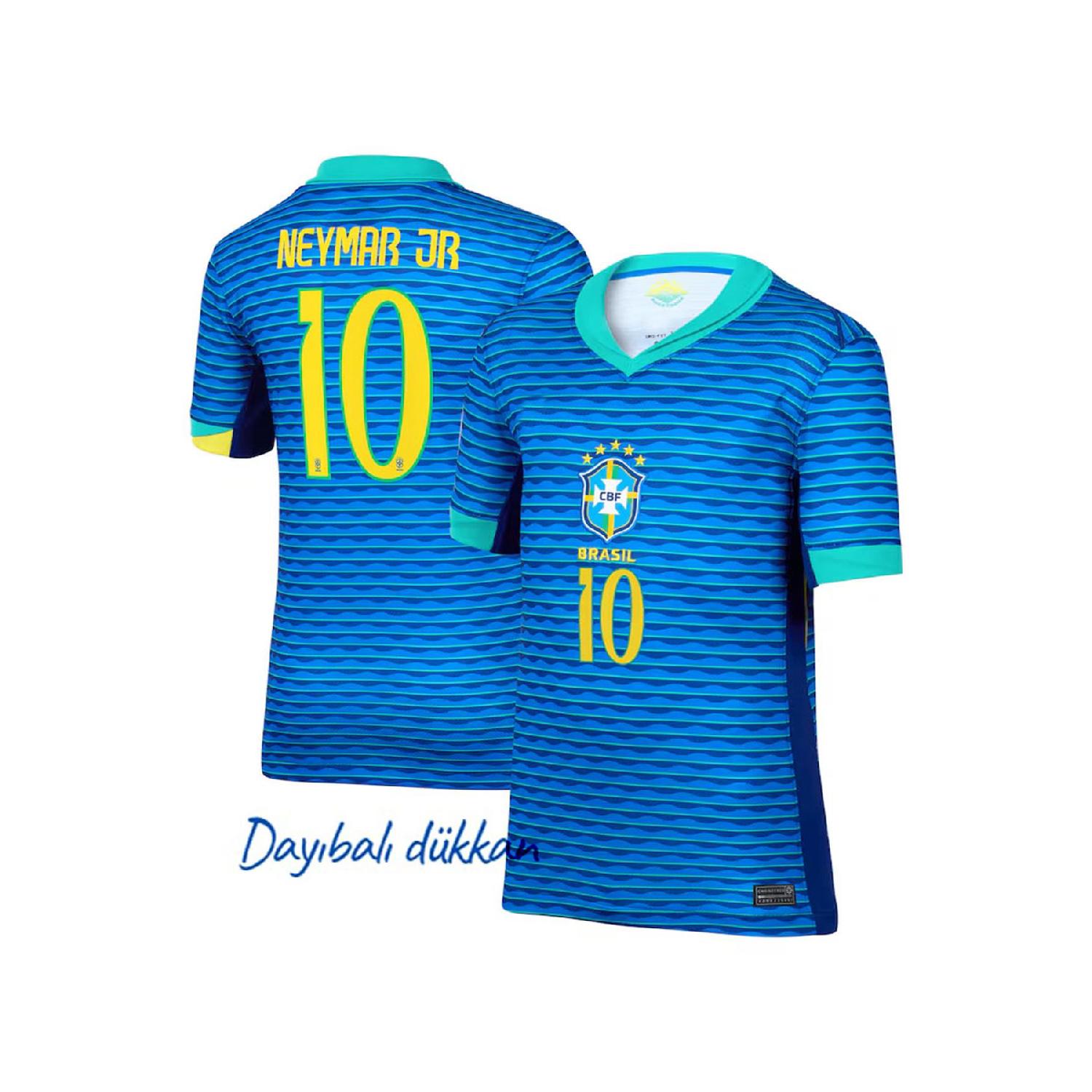 

Голубая выездная майка Daybal Brazil Neymar Jr на Евро-2024