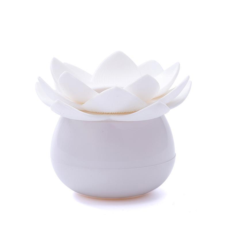 Exquisite Lotus-shaped Cotton Swab Box, Portable Cotton Swab Holder, Toothpick Storage, Covered Cotton Swab Seat