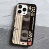 Personalized Cassette Tape Case For Iphone 15 16 Pro Max 11 12 13 14 Pro Max 7 8 Plus 13 XS XR Soft Clear Phone Case Funda