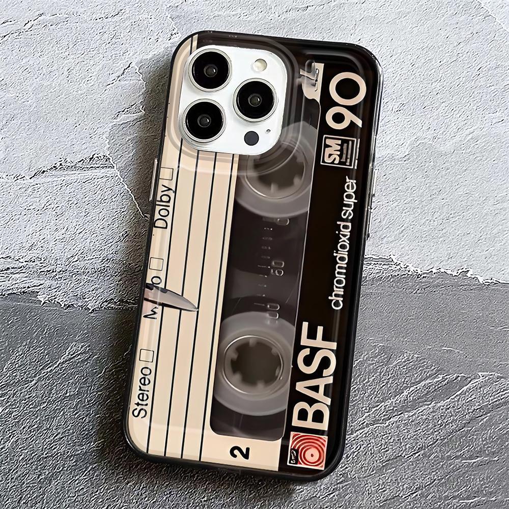 Personalized Cassette Tape Case For Iphone 15 16 Pro Max 11 12 13 14 Pro Max 7 8 Plus 13 XS XR Soft Clear Phone Case Funda