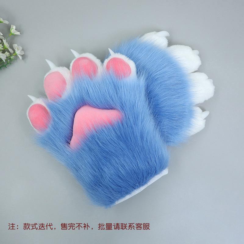 A piece of hair handmade role-playing clothing accessories fursuit animal clothing accessories plush nails animal claws gloves