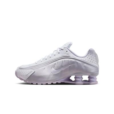 Shox R4 White Metallic Platinum Barely Grape