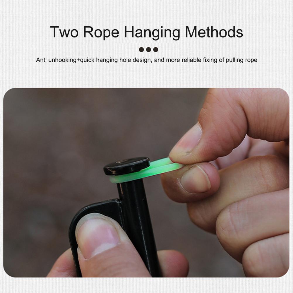 50/100Pcs Fluorescent Circle Canopy Tent Nail Luminous Ring O-shaped Reflective Light Warning Outdoor Camping Hiking Accessories