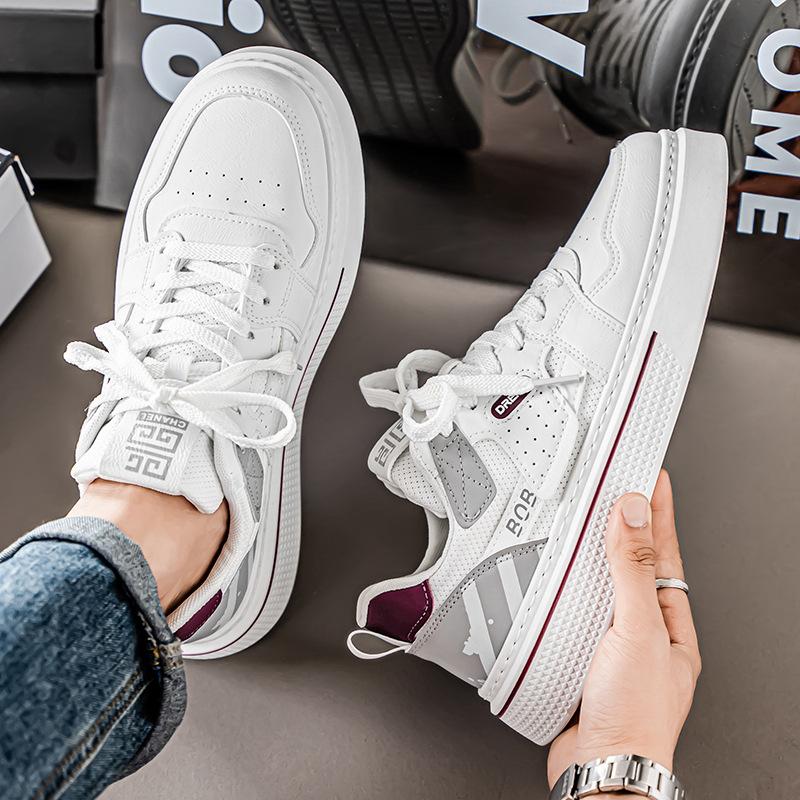 Men's shoes 2025 summer new fashion trend versatile personality youth board shoes campus student tide shoes white shoes