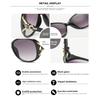 Gafas de sol polarizadas para mujer gafas cabeza de zorro tendencia de moda gafas versátiles gafas de transmisión en vivo celebridad de Internet