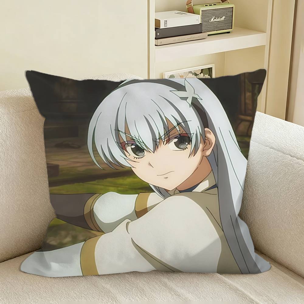 Annerose Krasia Anime Hojo Mahou Square Sofa Pillow Cover Solid Color Living Room Home Decor Cushion Case