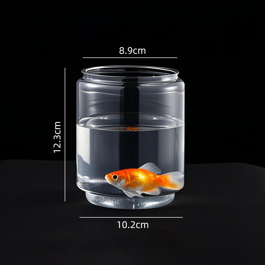 

Экологичный аквариум для петушка: Декоративный штабелируемый аквариум для гостиной или офиса - Подходит для золотых рыбок High Definition Transparent [PET Material]