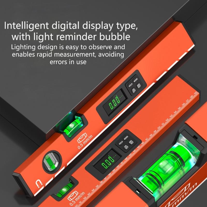 Precisions Digital Level Ruler,Magnetic Level Ruler,Aluminum Spirit Bubble Level Gauges Level Protractor