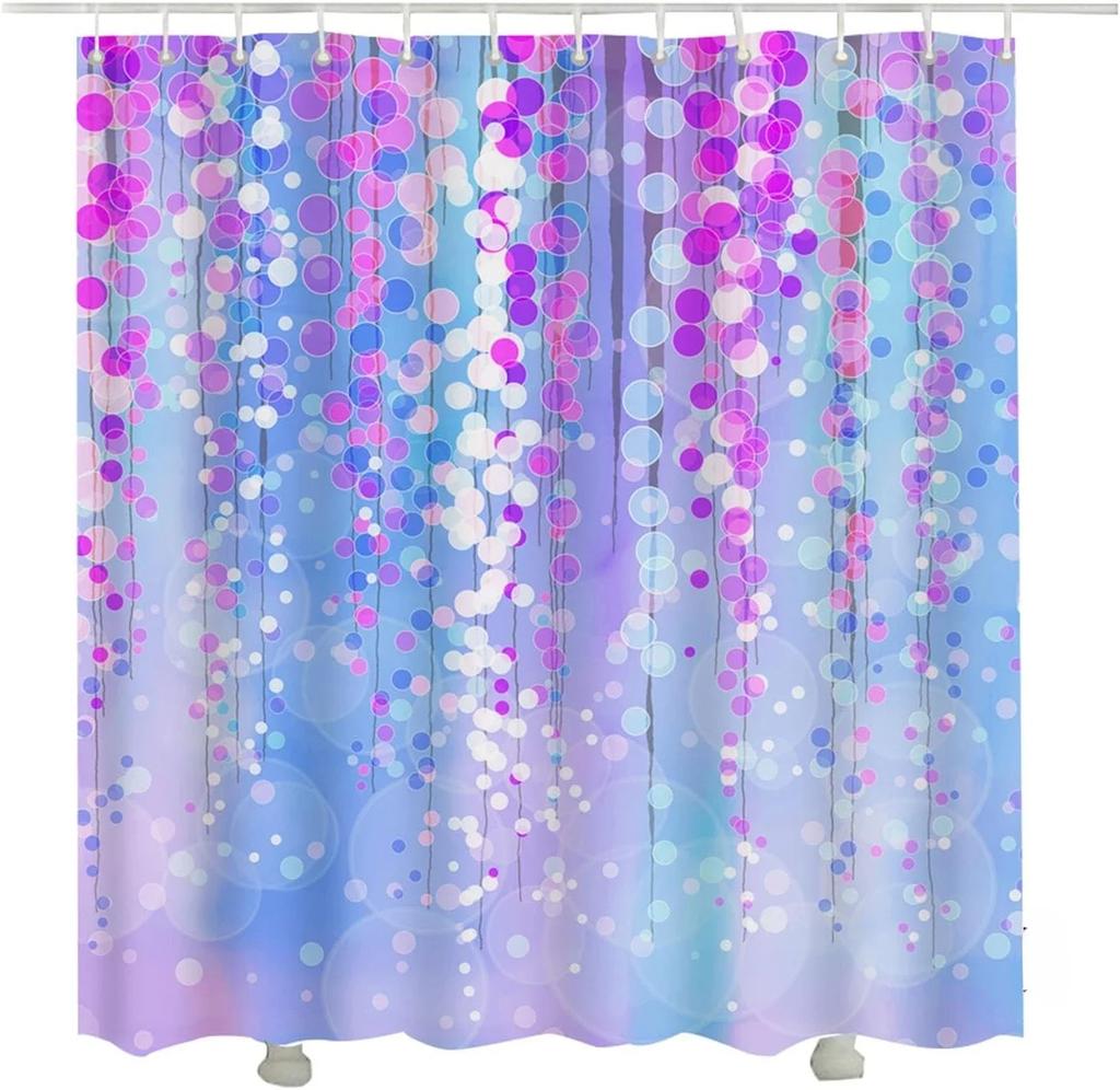 Moon Shower Curtain Full Moon Sea Ocean Clouds Dream Night Bathroom Curtain Waterproof 180x180cm Bathroom Decoration
