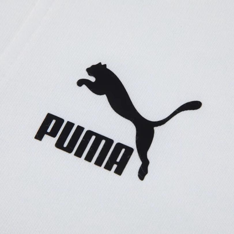 Puma Classics Casual Breathable Round Neck Short Sleeve T-Shirt Men Tops White 620219-02