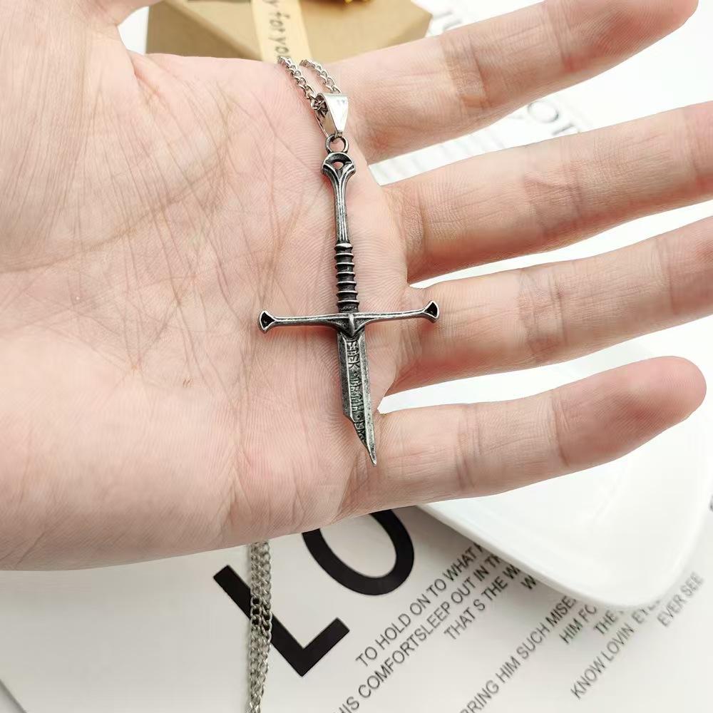 Lord of the Rings necklace, Nasir Holy Sword, Aragon broken sword pendant necklace, eco-friendly accessory