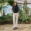 CHALLENGER Women'S Stretch Slit Bootcut Pants White